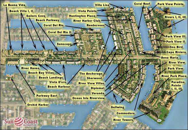 Beach Parkway Condos Overhead Map